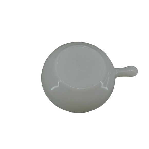 Vintage Milk White Glass Multi - Purpose Bowl with Handle - Set of 4 - Picture 5 of 14